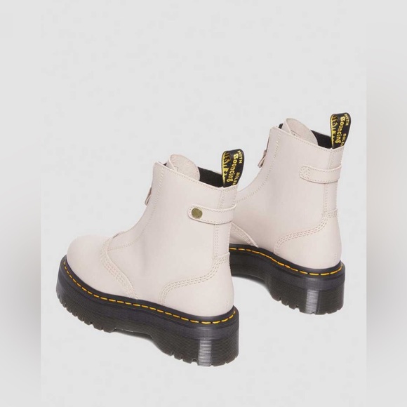 DR. MARTENS JETTA ZIPPED SENDAL LEATHER PLATFORM BOOTS - Picture 2 of 16